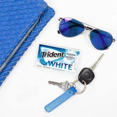 Trident White Peppermint GUM – Pack of 9 – Sugar Free – 16 COUNT