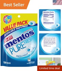 Bulk Fresh Mint Sugar-Free Chewing Gum – 120 Pieces for Lasting Freshness