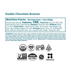 Gomacro, Organic Bar Kids Double Chocolate 7 Count (Pack of 1), No Color
