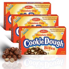 Cookie Dough Bites Chocolate Chip Flavored Candy 3.1 oz (Pack of 6)