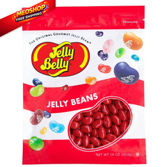 Jelly Belly Sour Cherry Beans – 1 Pound (16 1 (Pack of 1), Red