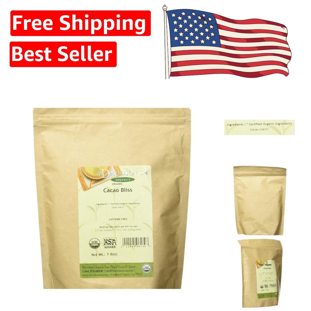 16oz Cacao Bliss Loose Leaf – Organic, Kosher, Gluten-Free Pure Indulgence