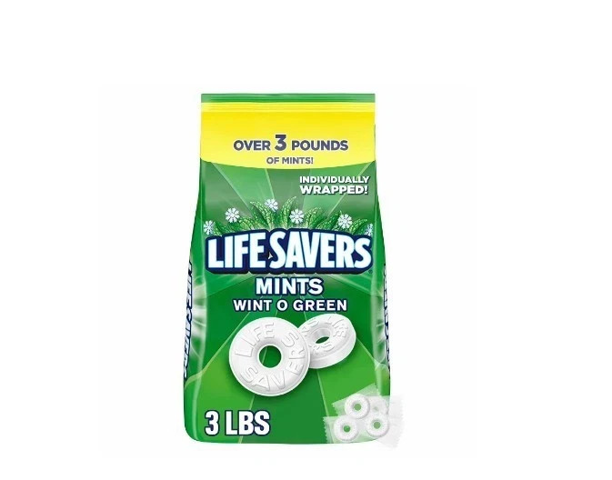 Life Savers Wint-O-Green Mints Hard Candy, 3 lbs. FREE FAST SHIPPING