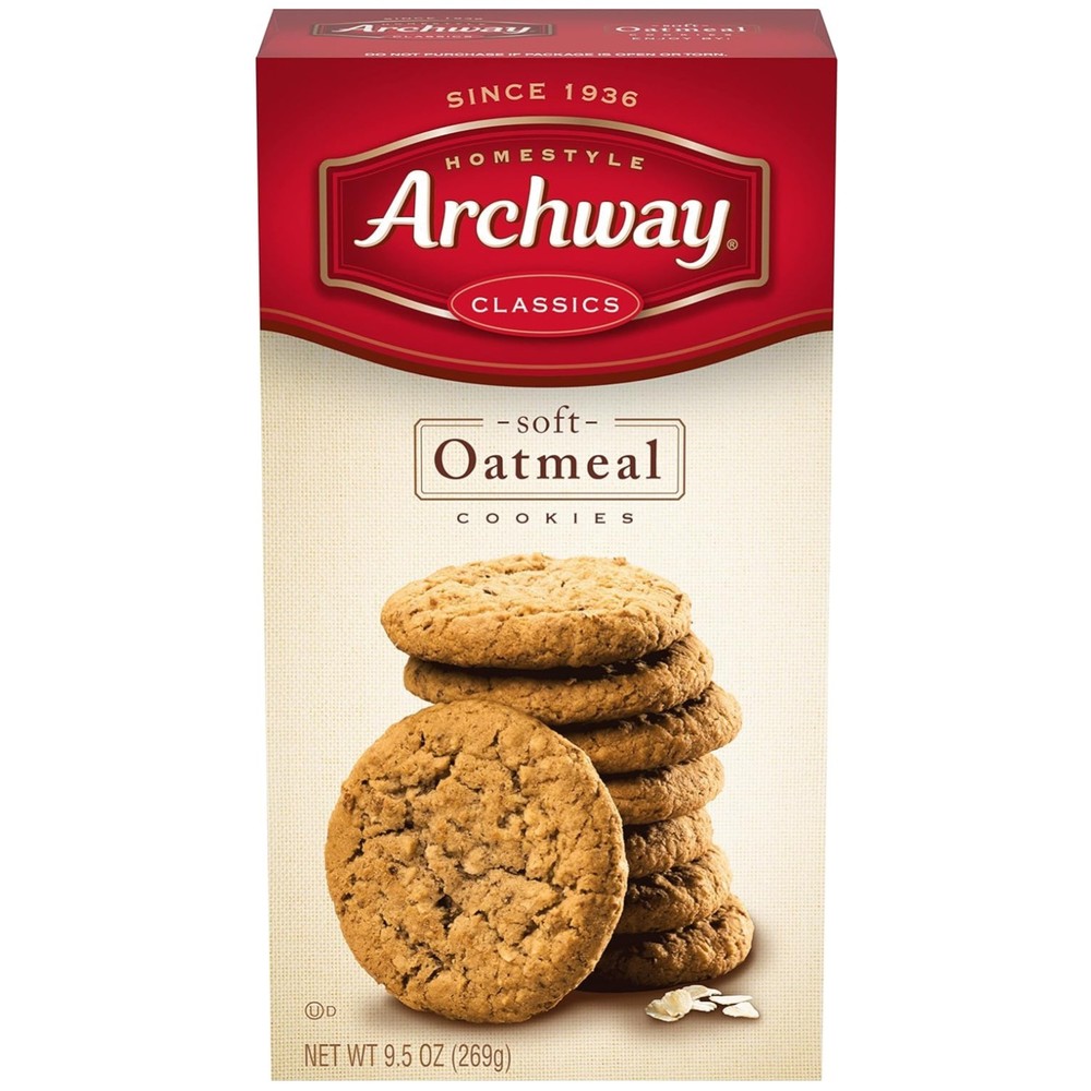 Classic Soft Oatmeal Cookies, 9.5 Oz – Pack of 9