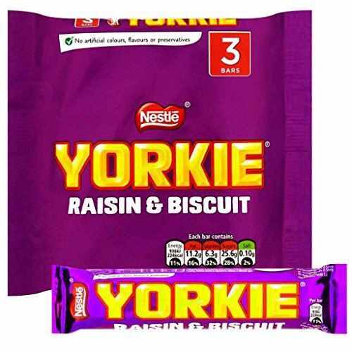 Original Yorkie Raisin & Biscuit Chocolate Bar Pack Imported From The UK England