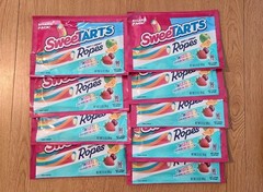 9 3.5 Ounce SWEET TARTS ROPES twisted RAINBOW punch Candy Sweetarts BB 4/26