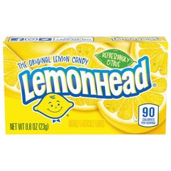 Lemonhead Hard Lemon Candy, 0.8 Ounce Boxes (Pack of 24) FRESH