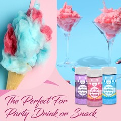 Cotton Candy Floss Sugar Package of ct-(Pink 0.48 Ounce (Pack 53), Plain