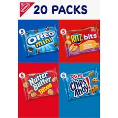 Nabisco Classic Snack Mix Variety Pack 20 Mini Packs OREO Chips Ahoy RITZ