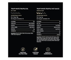 Sophisticated White Truffle Oil And Hot Sauce – Elevate Your Meals Truff