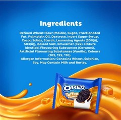 Oreo Toffee Crunch biscuits, Oreo Toffee flavour, 255g Big packet, Free ship