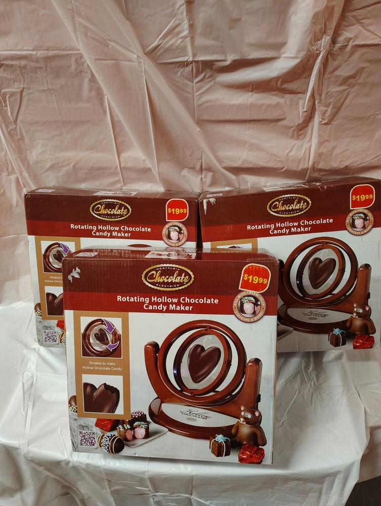 Set of 3 Nostalgia Chocolate Electrics Rotating Candy Maker- Party activity!