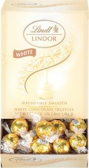 Lindt Lindor White Chocolate Truffles 50.8 oz Box 120 Pieces