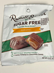 Russell Stover Sugar Free Caramel Chocolate Candies | Made with Stevia
