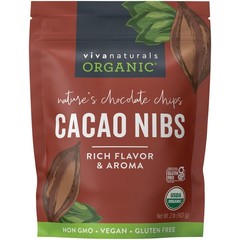 Organic Cacao Nibs, 2 lb Bag (907g) – Keto Friendly and Vegan Unsweetened Chocol