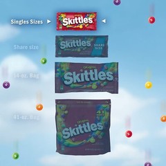 SKITTLES Original Summer Chewy Candy Packs, 36 Ct Bulk Candy Box