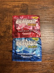 Vintage Wrigley’s Eclipse Flash Fresh Breath Strips Cinnamon & Peppermint 2 Pack