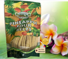 FRUIT OF THE ISLANDS – Pineapple Sour Belts 6 oz (1 bag)