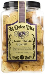 La Dolce Vita Classic Italian Biscotti 40 Oz Tub 65 Count Cookies