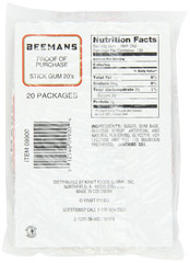 Beemans 5 Piece Chewing Gum, 20 Count