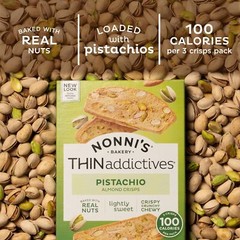 Nonni’s THINaddictives Almond Thin Cookies – 3 Boxes Pistachio Almond Cookie …