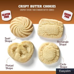 Gluten-Free Sugar-Free Butter Cookies, 36 Count, 11 Ounce, Danish Style