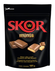 Chocolate Candy Bars with Buttered Toffee, Minis, 191 Gram