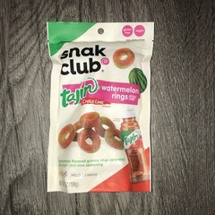 Snak Club Tajin Watermelon Rings Chili & Lime Gummy Snack 7 (Seven) oz Bag