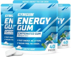 Energy Caffeine Gum 120ct | Sugar-Free Keto Gum