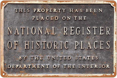 KENSILO Metal Sign National Register Historic Places Vintage Tin Signs Wall