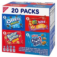 Classic Mix Variety Pack Oreo Chips Ahoy Nutter Butter Ritz Bits 20 Packs