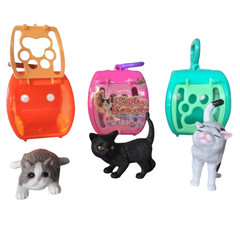 Kidsmania Kitty Korner Candy & Toy Surprise 6 Count Cat Carriers