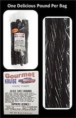 Black Licorice Original Twist 3-1lb Bags (3 Pack) (NET WT 48 OZ) Gourmet Kruise®