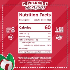 Soft Peppermint Candy Puffs 10oz Bag – Gluten-Free, Kosher