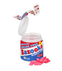 Bazooka Sugar Free Bubble Gum – 60 Count To Go Cup Pack of 6 Pink Chewing Gum