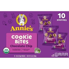 Annie’s Organic Chocolate Chip Cookie Bites, 10 Pouches, 10.5 oz