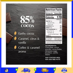 EXCELLENCE 85% Cocoa Dark Chocolate Bar, Dark Chocolate Candy, 3.5 oz. (12 Pack)