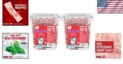 Convenient 260 Count Mini Candy Canes Tub – Peppermint Flavor for Any Occasion