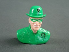 BATMAN RETURNS MOVIE CANDY CONTAINERS DISPENSER AND EGG THE RIDDLER WHITMAN’S