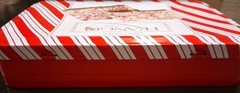 FRANGO Layered White BARK W/Dark Chocolate Peppermint Bark Sealed Tin BB May 26′
