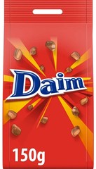DAIM Chocolate Bites Dragee with Crunchy Almond Caramel Filling Bag 225g 8oz