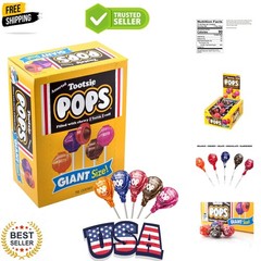 Tootsie Pops Giant Candy – Fruity Lollipop with Chocolatey Center – Over 3.5…