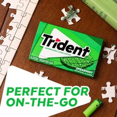 Trident Sugar-Free Spearmint Chewing Gum 12 Packs x 14 Pieces 168 Total Pieces F