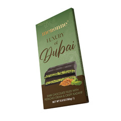 Meronne Dubai Chocolate Bar 5.64oz – Dark Chocolate with Pistachio & Kadayif