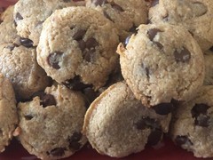 Keto Salted Caramel Chocolate Chip Cookies *Diabetic Friendly* Gluten Free*