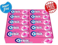 10×14 g. WRIGLEY’S ORBIT BUBBLEMINT CHEWING GUM SUGAR-FREE (100 pieces total)