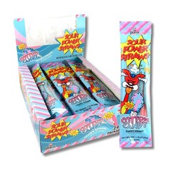 Sour Power Candy Straws Straws Candy 1.75 oz (Pack of 240 Cotton, 42 Ounce