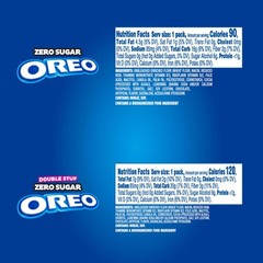 OREO Zero Sugar and OREO Double Stuf Zero Sugar Chocolate Sandwich Cookies Va…