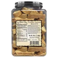 4 PACK La Dolce Vita Classic Italian Almond Biscotti, 40 oz