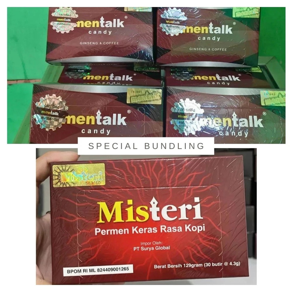 SPECIAL BUNDLING 2 BOXES – Men talk Candy + Mist eri Coffee Candies Box Gift